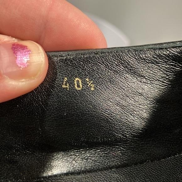 Prada platform espadrille shoes black leather size 40.5 - Picture 9 of 9